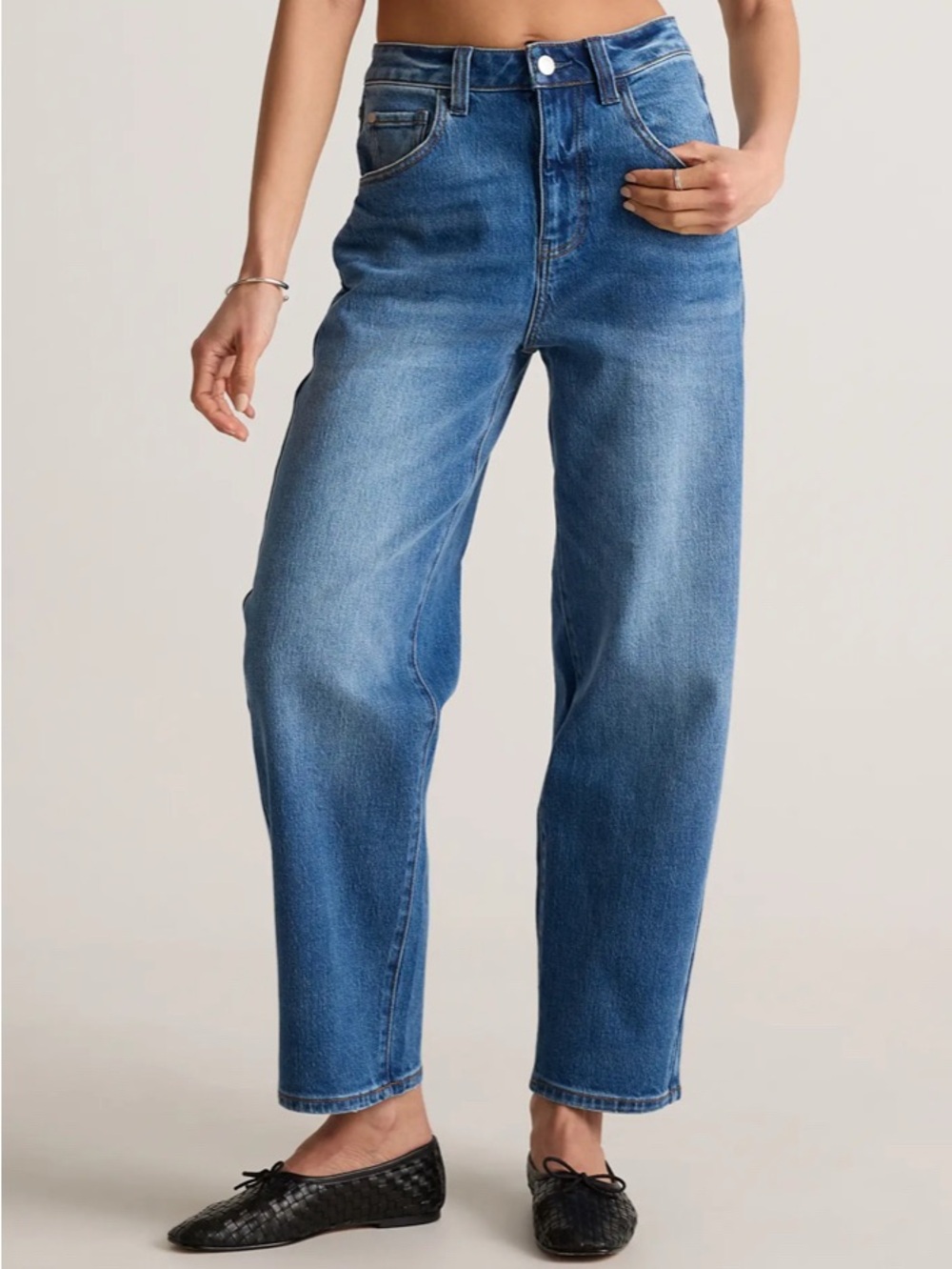Quince Bella Stretch Barrel Jean size 29 - Picture 14 of 15